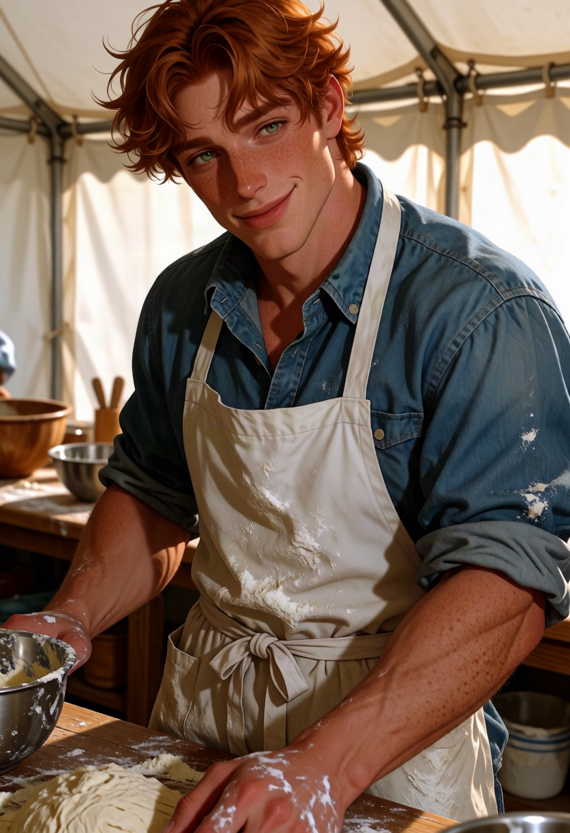 The Bet (he's going to regret this), Baking-Show Rival AI character on Charmsy
