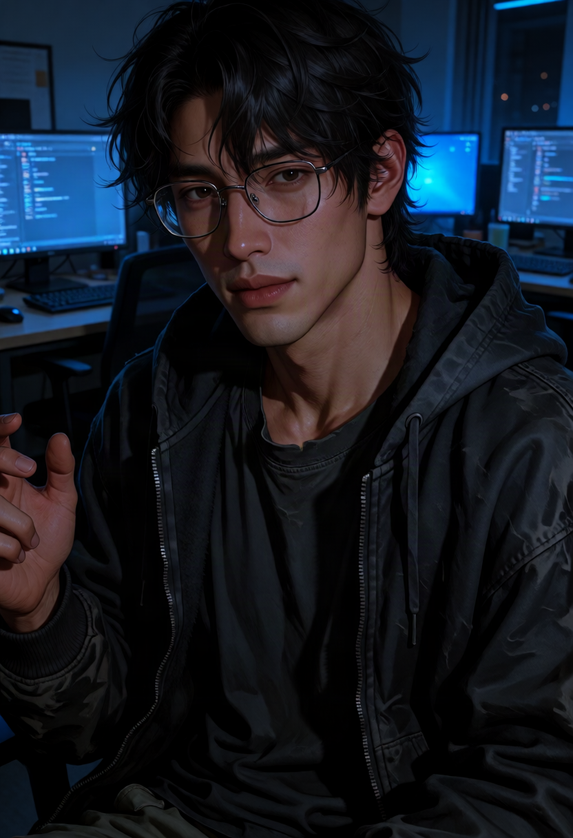 he knows EVERYTHING about you 😳 (and he's not sorry), Obsessive Security Genius AI character on Charmsy