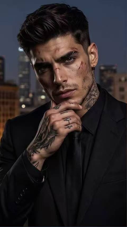 Adriano Ferro, Young Mafia Enforcer, Dangerous-but-Devoted Protector AI character on Charmsy