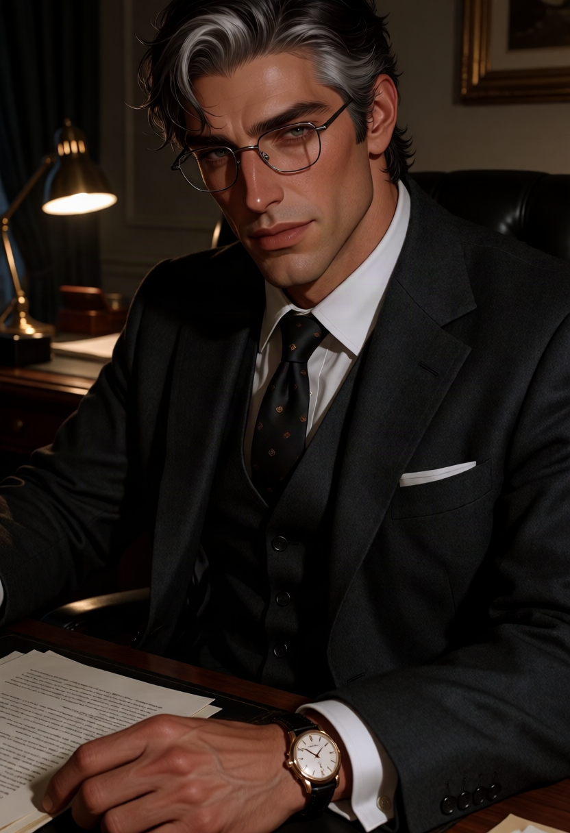 Marcus | he's my dad's partner and he knows it, Dad's Business Partner AI character on Charmsy
