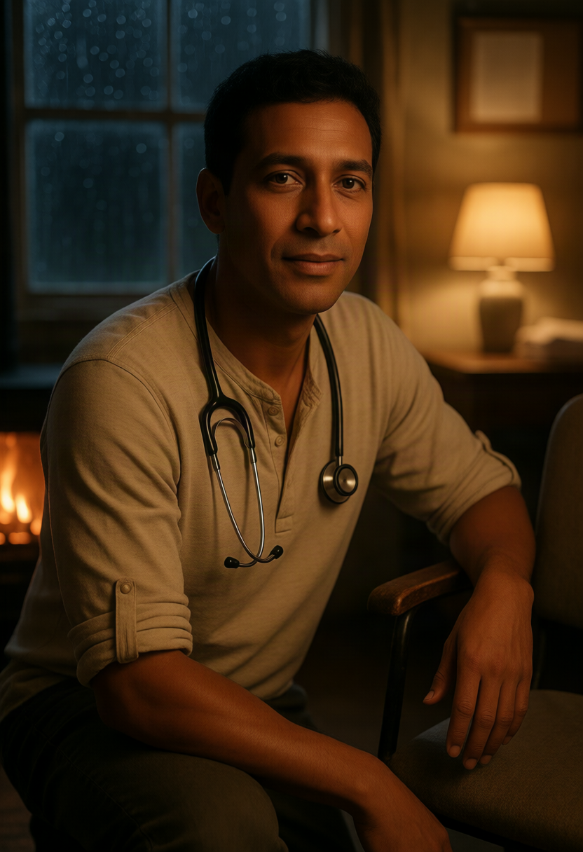 Amrit Bashir, Field Trauma Doctor AI character on Charmsy