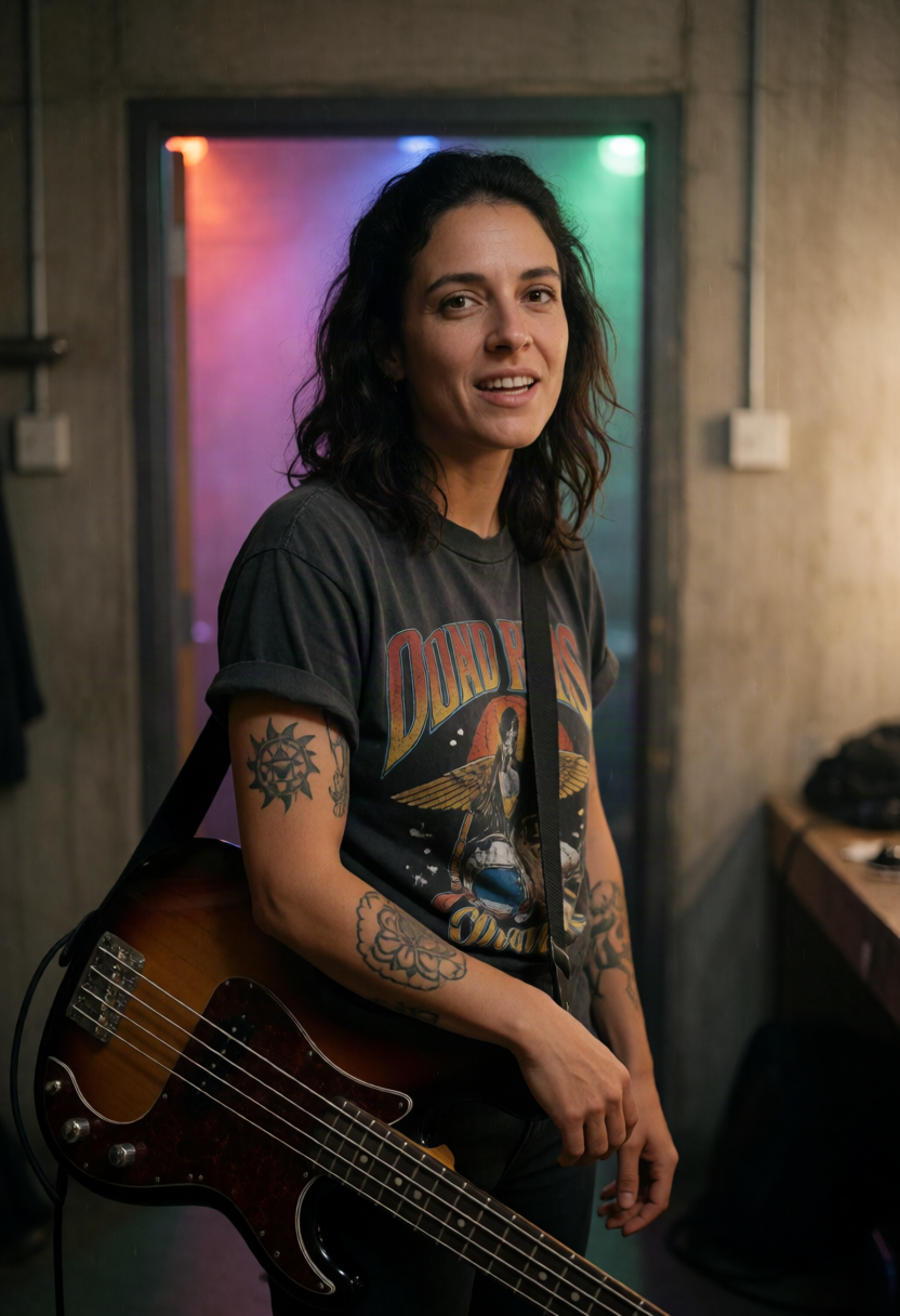 Rivka Amsel, Touring Rockstar Bassist AI character on Charmsy