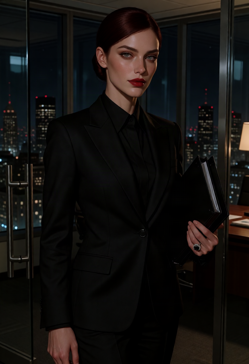 Scorched Earth, Ice-Queen Exec AI character on Charmsy