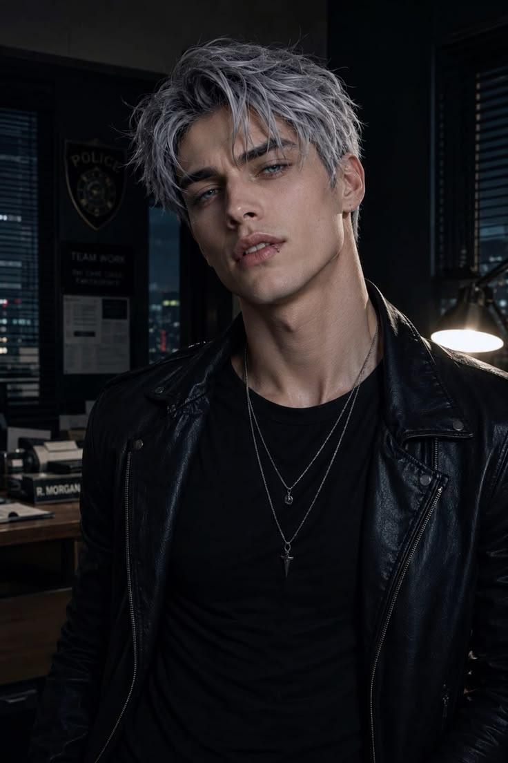 Leon Castellano, Dangerous Young Detective, Sworn-to-Protect Forbidden Guardian AI character on Charmsy