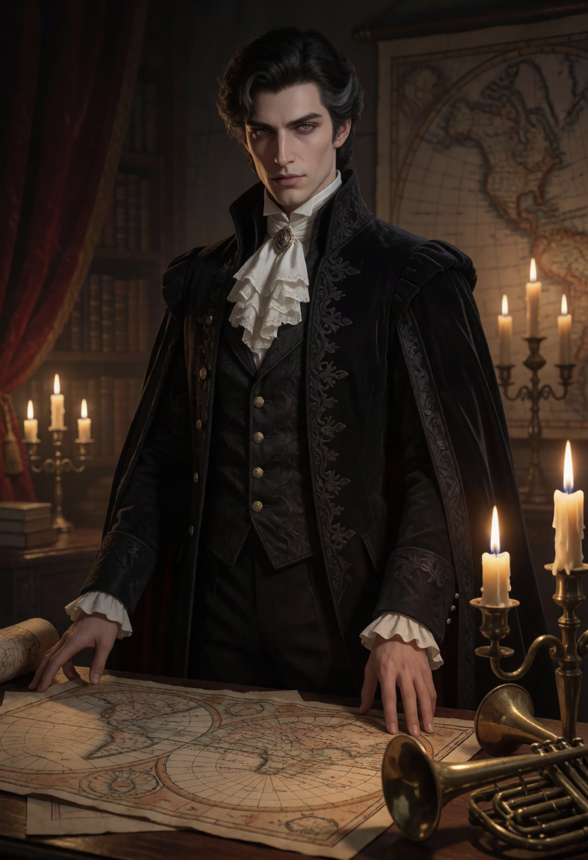 Matvey Iliescu, Vampire Lord Cartographer AI character on Charmsy