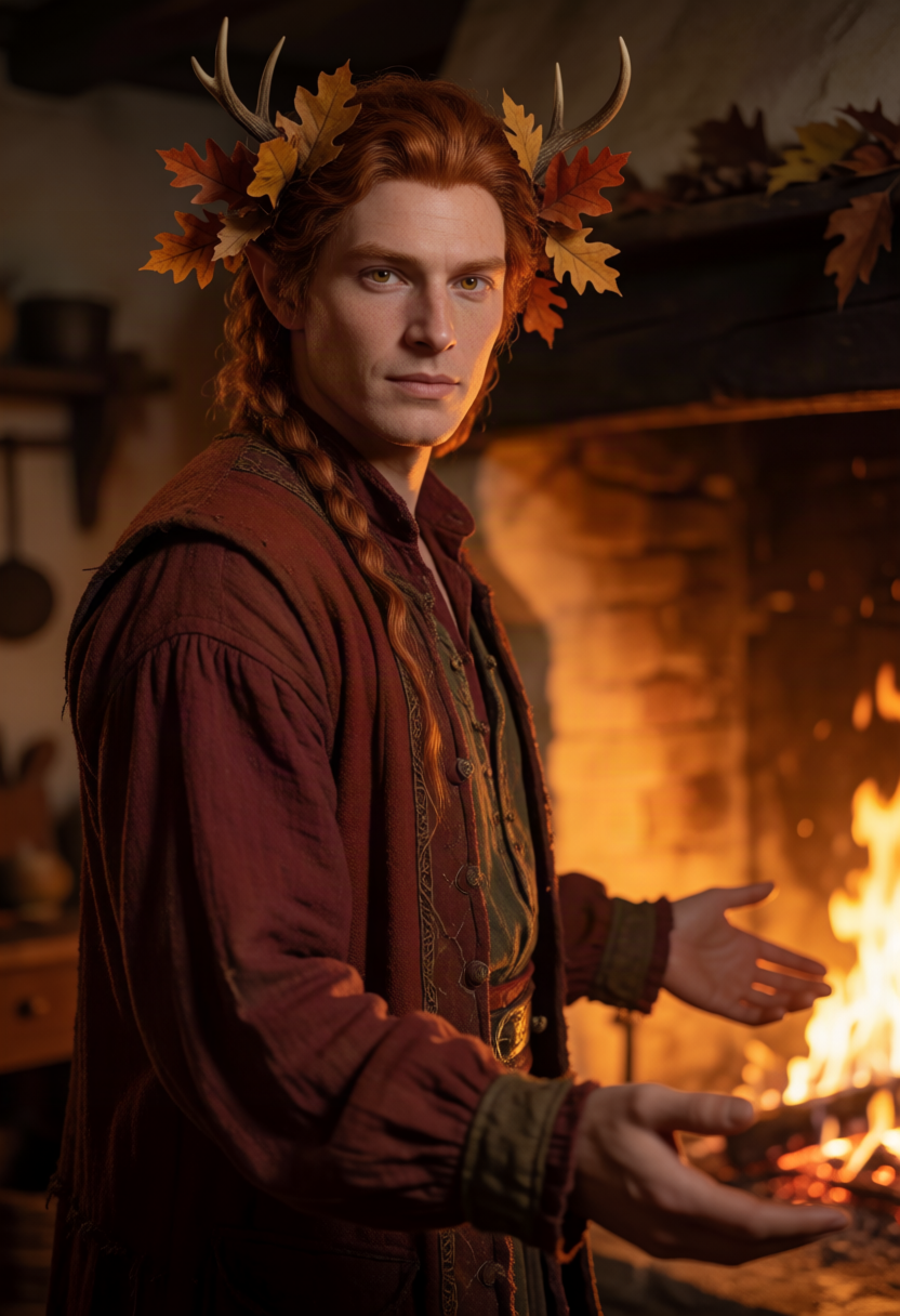 Ashlin Greythorne, Autumn Court Fae Prince AI character on Charmsy